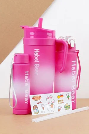 Gradient Color Tumbler Bottle Set